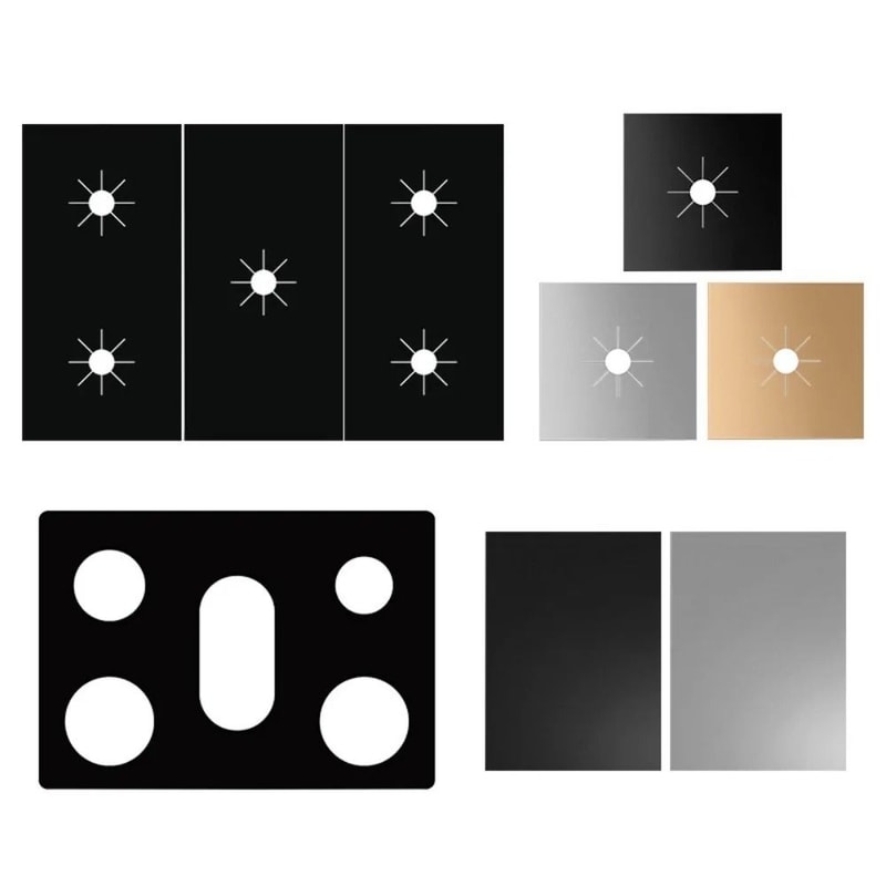 5Hole Gas Stove Pad Technical HeatResistant Surface Logic 0