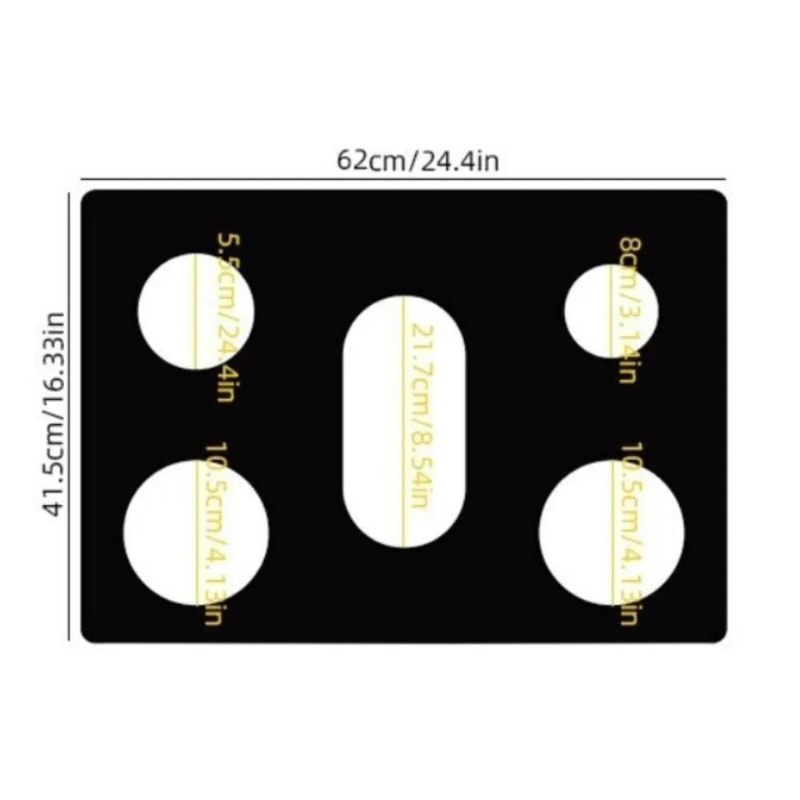 5Hole Gas Stove Pad Technical HeatResistant Surface Logic 8