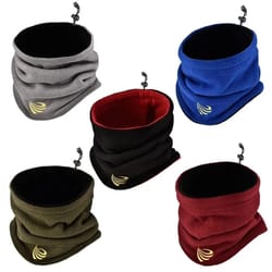 winter camping fleece neck gaiter & technical cold-proof thermal logic
