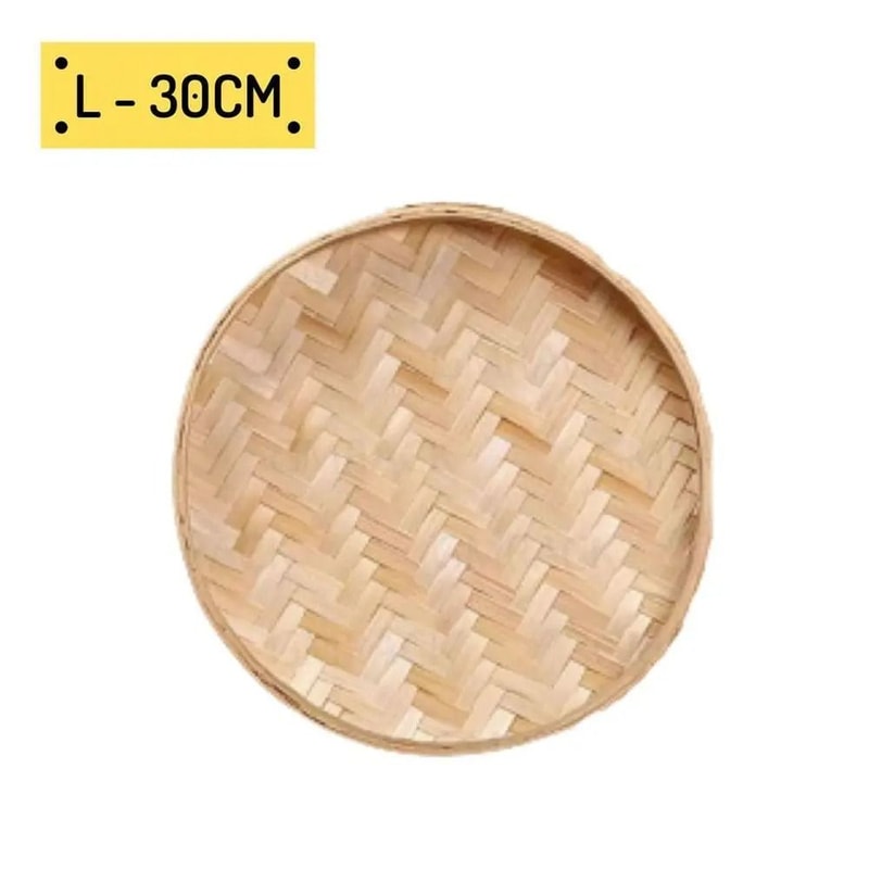 HandWoven Bamboo Sieve Technical Artisanal Storage Logic 8
