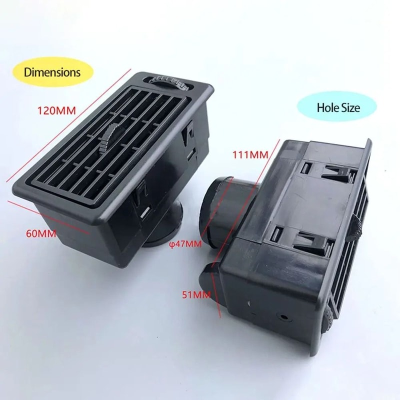 Car Dashboard Air Outlet Technical HVAC Ventilation Logic 4