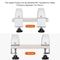 Aluminum Alloy Desk Baffle Clip Technical PrivacyShield Logic 1