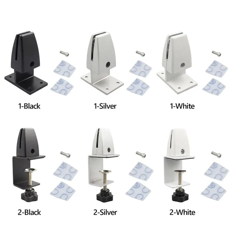 Aluminum Alloy Desk Baffle Clip Technical PrivacyShield Logic 4