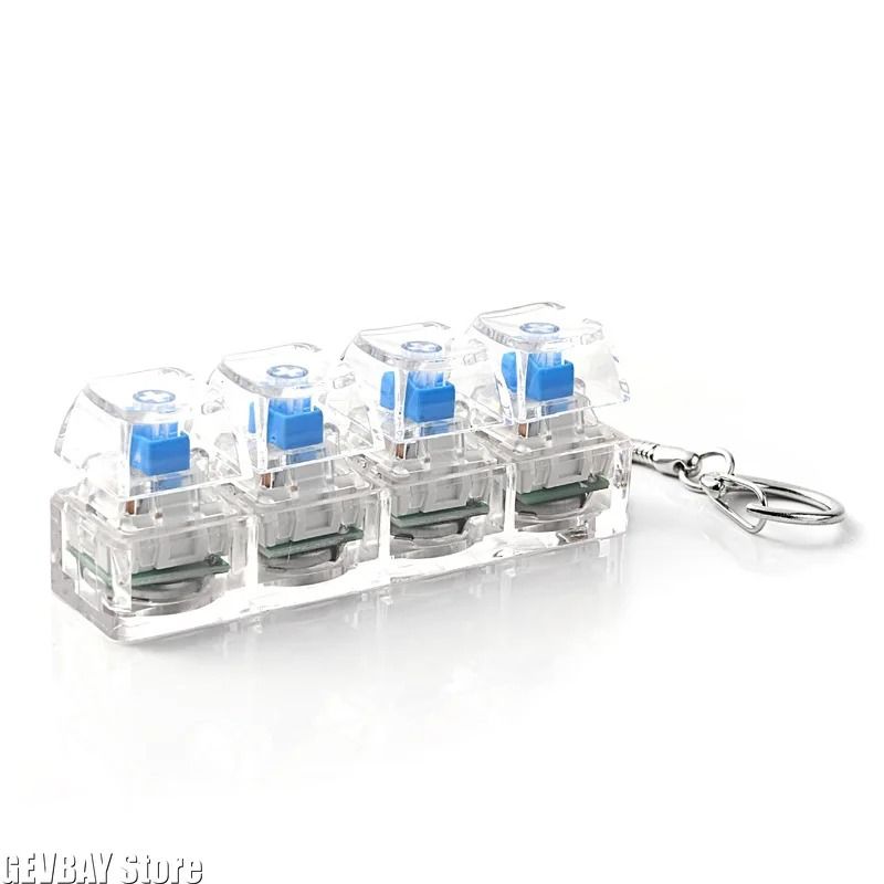 RGB Fingertip Keyboard Keychain Technical TactileCalming Logic 5
