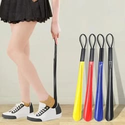 pro-articulation extra long flexible plastic shoe horn - ergonomic no-bend durable shoe spoon assistant