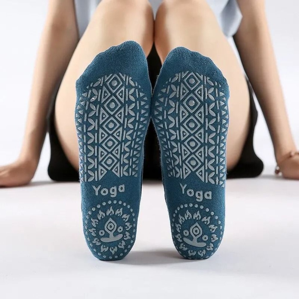 KineticGrip NonSlip Bandage Pilates Socks Breathable Cotton Yoga Barre Fitness Dance Performance 4
