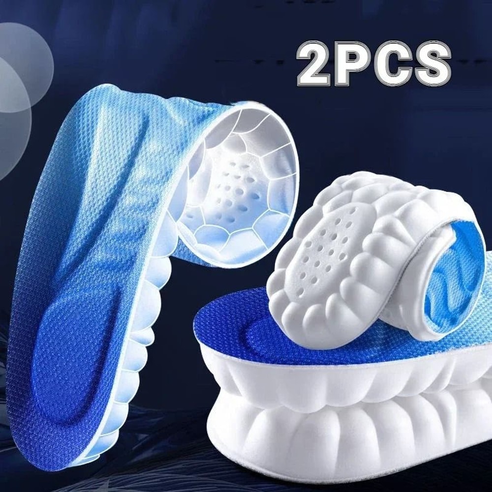 4D Kinetic Massage Insoles Super Soft Arch Support Orthopedic Inserts For Running HighPerformance 12
