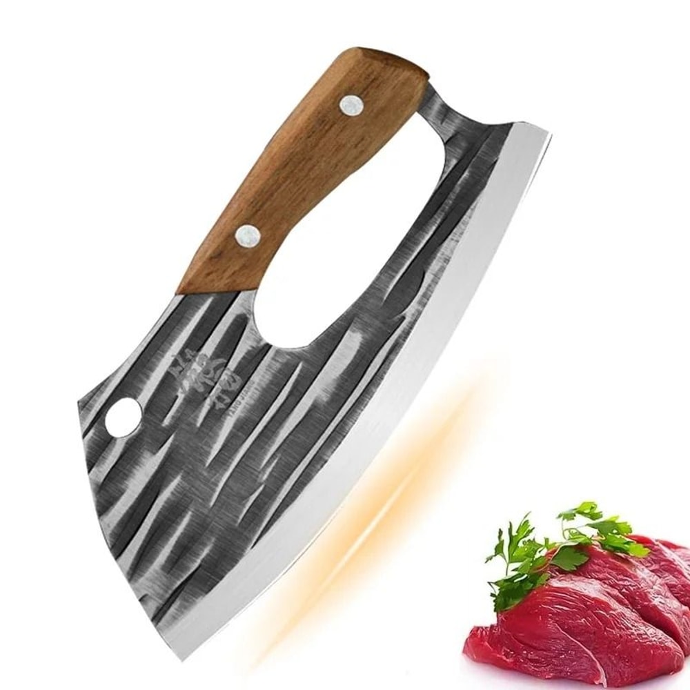 PrecisionForged EffortSaving Chef Knife Stainless Steel Handmade Kitchen Boning Blade System 4
