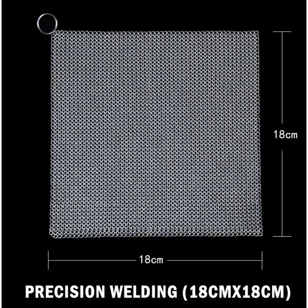 IronForge Chainmail Restoration Interface 316 Stainless Steel Cast Iron Scrubber Surface Neutrali 8