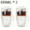 ThermalCore Double Wall Glass Set Professional HeatInsulating Transparent Espresso Whiskey Interf 8