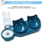 TridentSync Pet Nourishment System 2in1 Automatic Water Triple Tilted Feeding Station 2