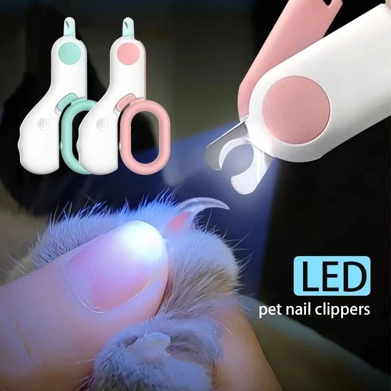 LumenGuard Precision Pet Nail Clipper LEDIntegrated Grooming Scissors For Cats Small Dogs 0