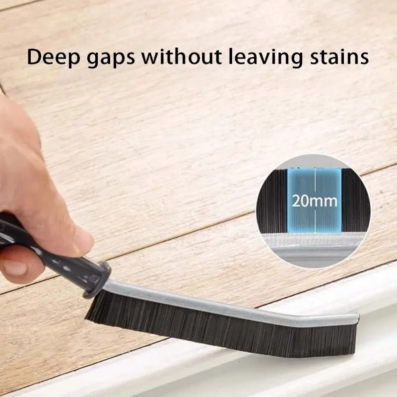 UltraSlim Hard Bristle Crevice Cleaning Brush And Grout Line Restoration Tool Set 1