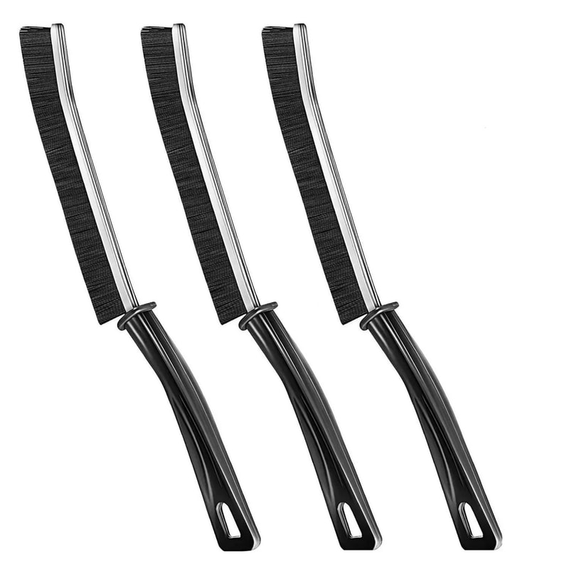 UltraSlim Hard Bristle Crevice Cleaning Brush And Grout Line Restoration Tool Set 8
