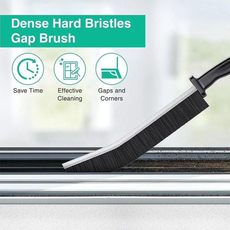 UltraThin HardBristle Gap Cleaning Brush And Angled Crevice Tool 2