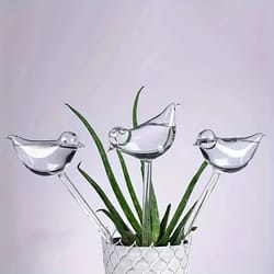 automatic bird-shaped water dispenser for indoor plants and botanical hydration
