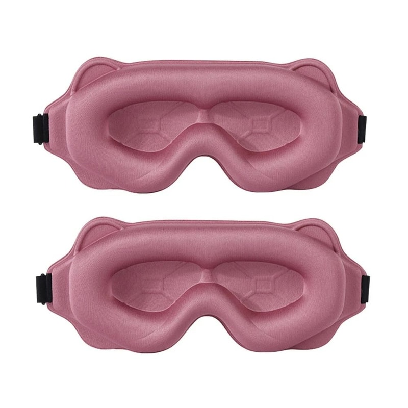 3D Contoured Blackout Sleep Mask And Breathable Night Eye Shade 11