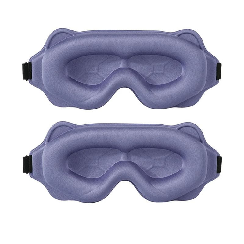 3D Contoured Blackout Sleep Mask And Breathable Night Eye Shade 12