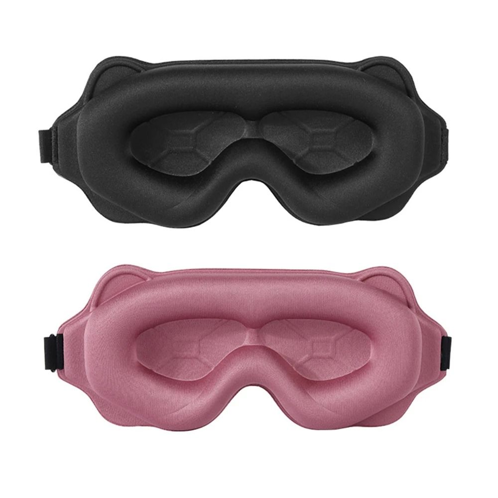 3D Contoured Blackout Sleep Mask And Breathable Night Eye Shade 13
