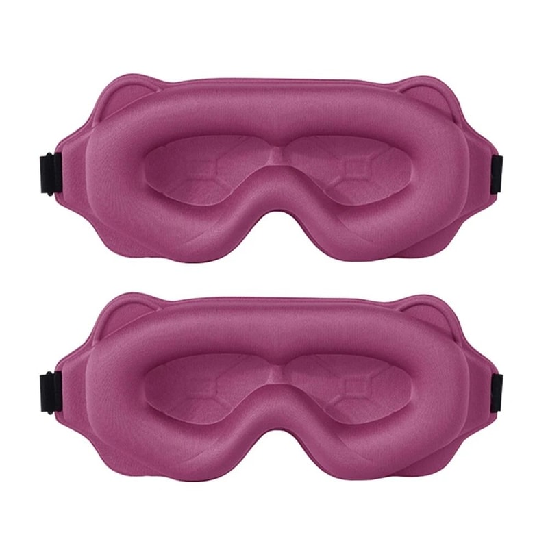 3D Contoured Blackout Sleep Mask And Breathable Night Eye Shade 16