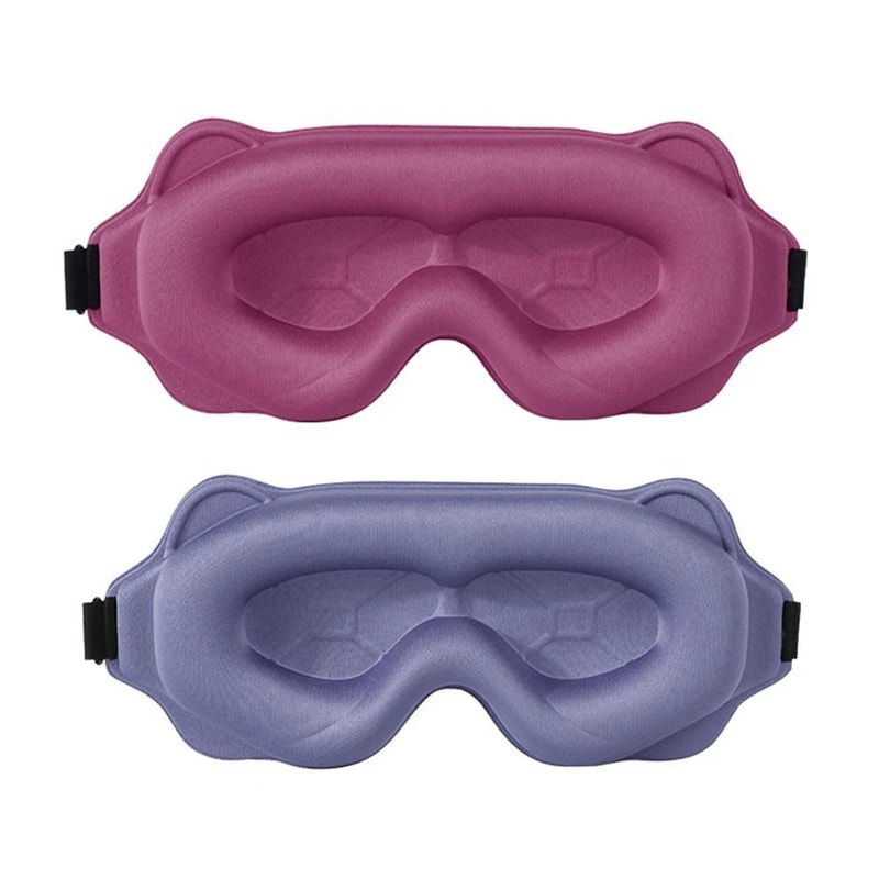 3D Contoured Blackout Sleep Mask And Breathable Night Eye Shade 17