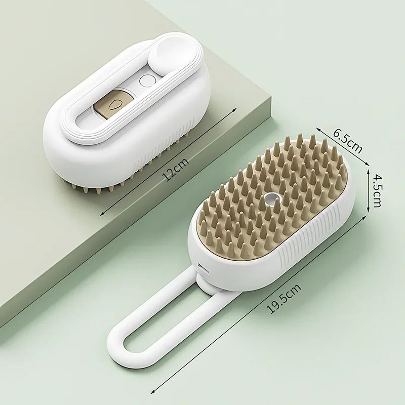 3in1 Electric Pet Steam Brush And Spray Grooming Comb For Cats And Dogs 7