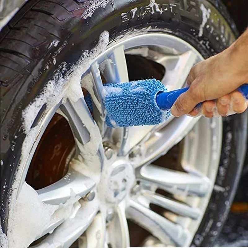 Microfiber Car Wheel Wash Brush And Tire Rim Detailing Tool 0