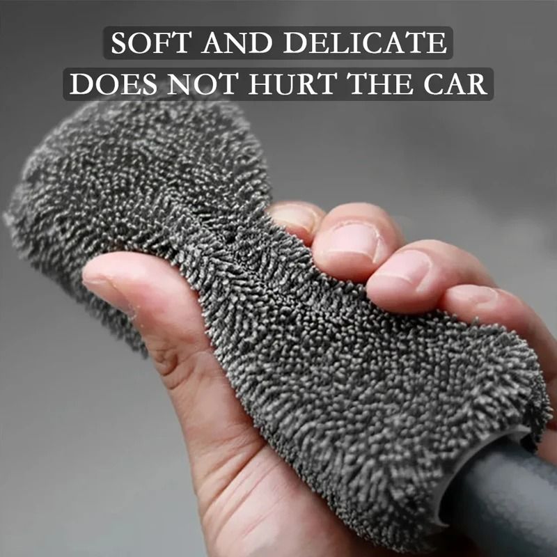 Microfiber Car Wheel Wash Brush And Tire Rim Detailing Tool 4