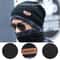 Winter Thermal Fleece Knitted Beanie And Neck Scarf Set 4