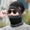 Winter Thermal Fleece Knitted Beanie And Neck Scarf Set 6