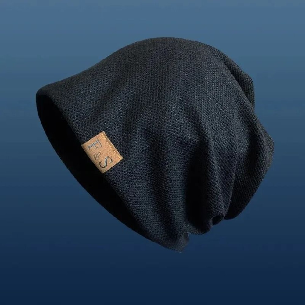 Fashionable Solid Hip Hop Style Warm Knitted Beanie Hat 3