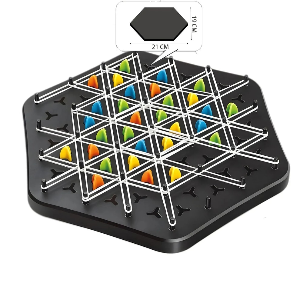 Chain Triangle Strategic Duel Board Game For Logic And Family Play 6