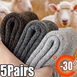 winter thick terry thermal socks for men and women
