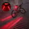 Bicycle LED Laser Waterproof Safety Warning Taillight 0