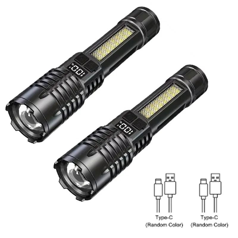Heinast HighPower LED Flashlight With Tactical COB Side Light 10