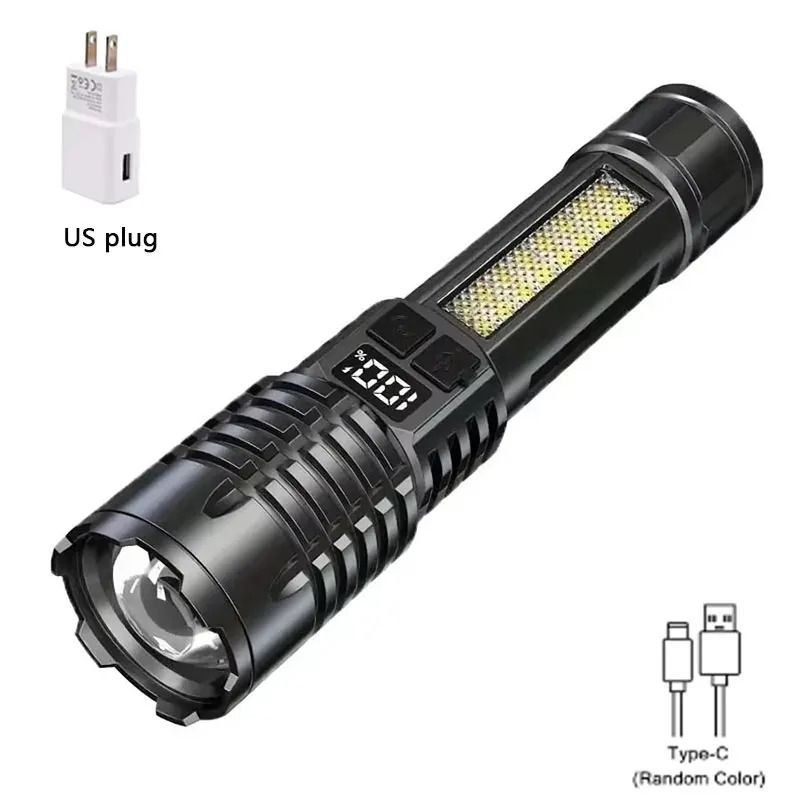 Heinast HighPower LED Flashlight With Tactical COB Side Light 11