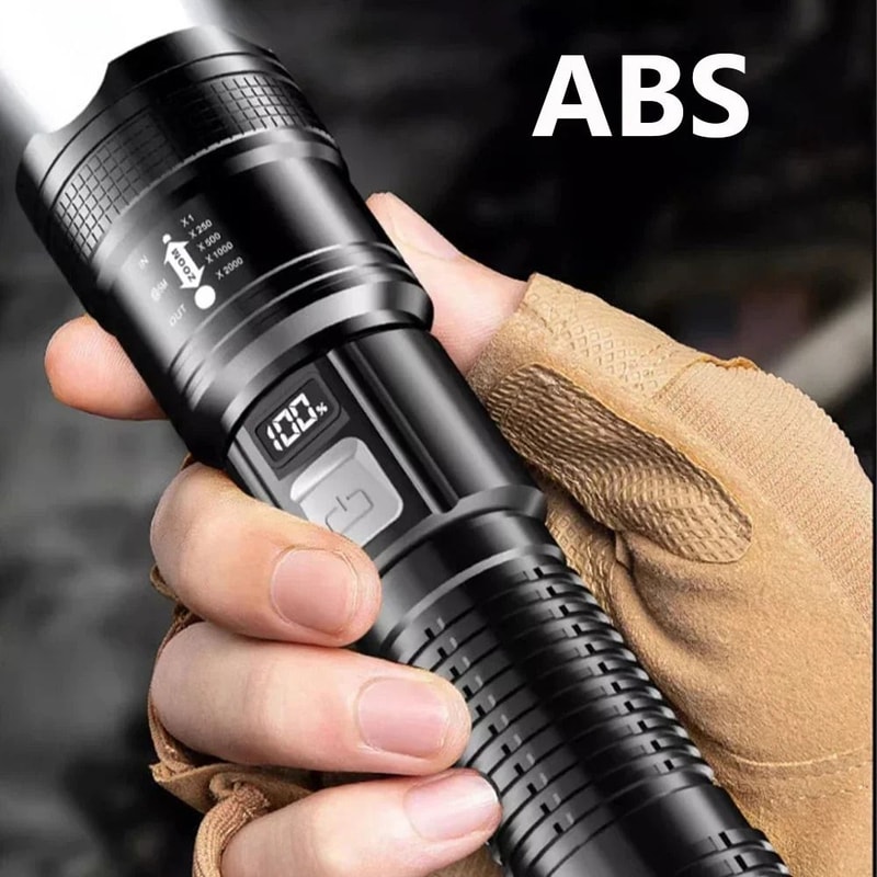 Tactical HighLumen LED Flashlight With Intelligent Digital Display 5