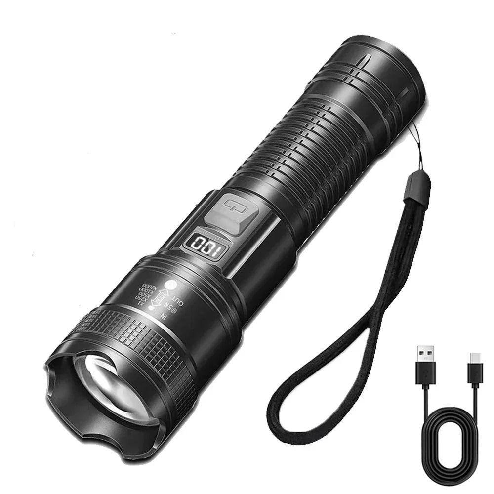 Tactical HighLumen LED Flashlight With Intelligent Digital Display 6