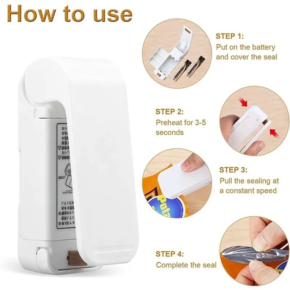 Mini Thermal Heat Sealing Machine For Plastic Food Storage 2
