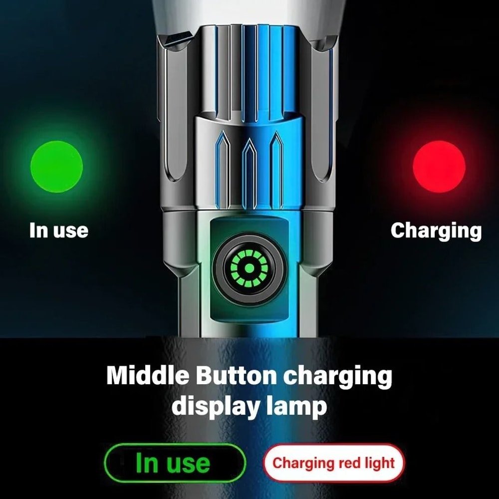 Tactical HighPower 2000LM LED Flashlight With Intelligent Display 3
