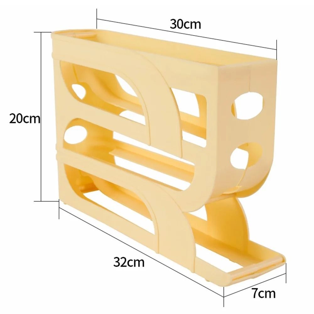 Automatic GravityFed Egg Rolling Organizer And SpaceSaving Kitchen Rack 4