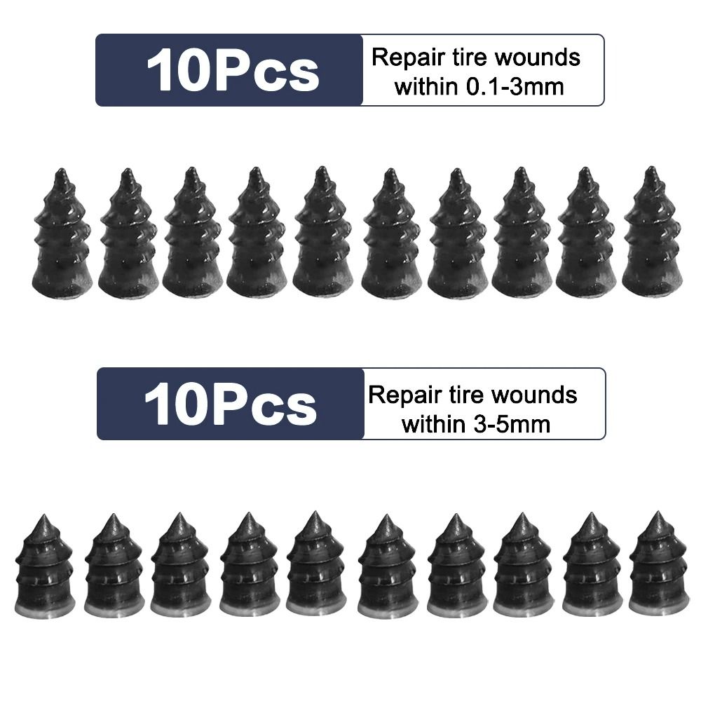 Vacuum Tire Repair Rubber Nail Kit For Car And Motorcycle 10