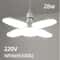 Deformable E27 FanShape Foldable LED HighLuminance Garage Light 6