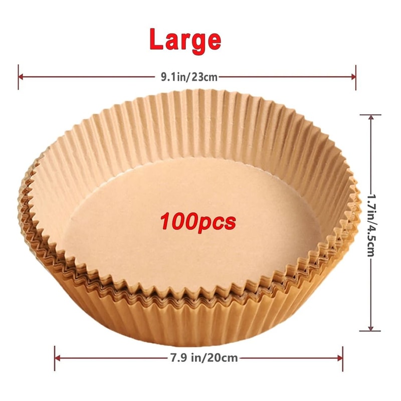 NonStick Disposable Air Fryer Parchment Paper Liners 8