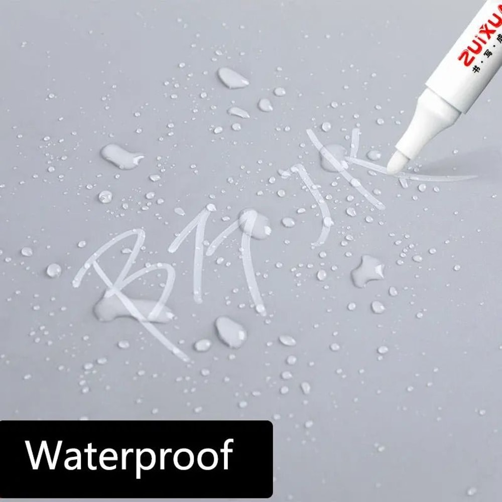 Waterproof Oily White Marker Pen And HighVisibility Graffiti Interface 4