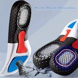 orthopedic high-resilience memory foam and gel cushioning insole interface