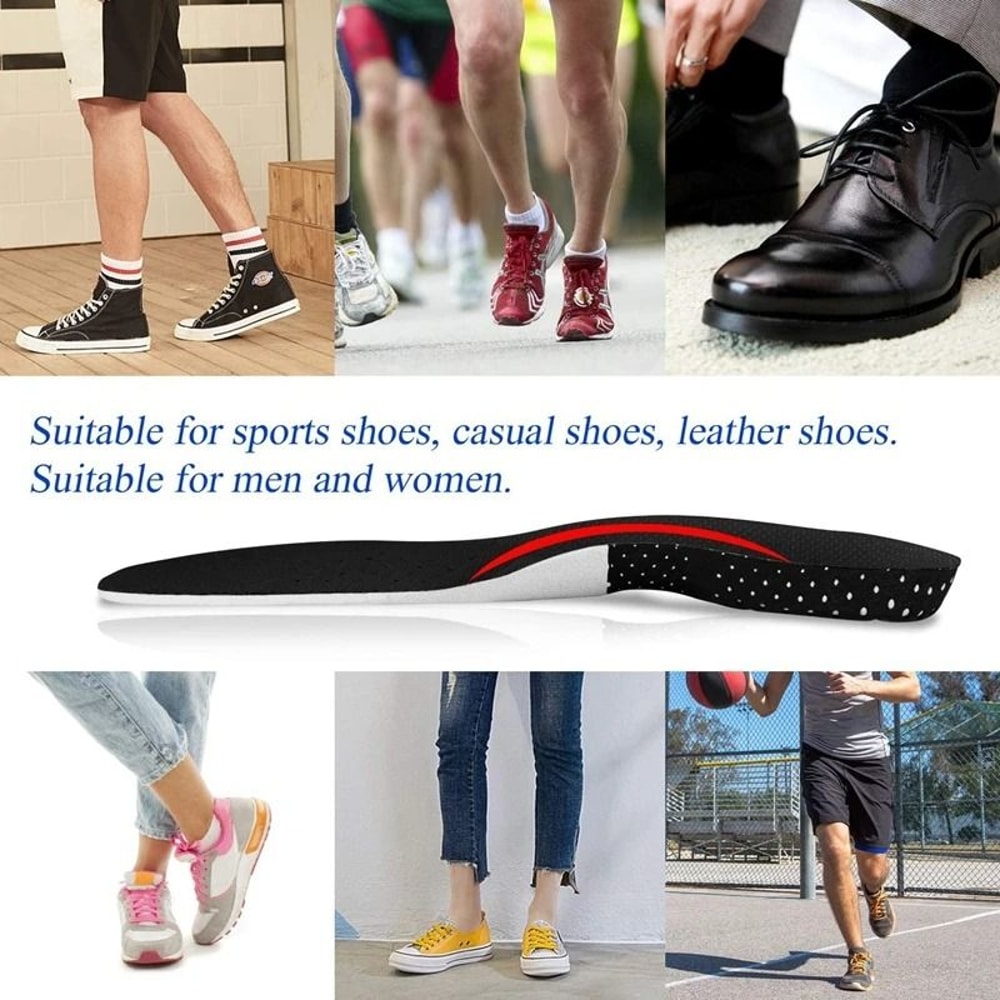 Orthopedic HighResilience Memory Foam And Gel Cushioning Insole Interface 5