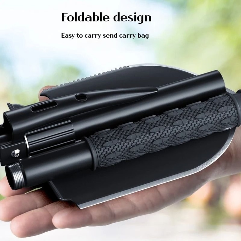 ThreeinOne Tactical Folding Shovel And Survival MultiTool Interface 2