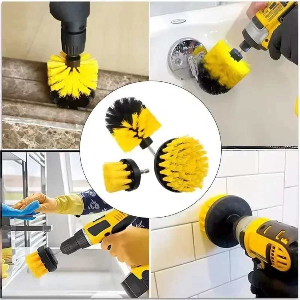 Power Drill Scrubber Brush Kit And Surface Restoration Interface 3