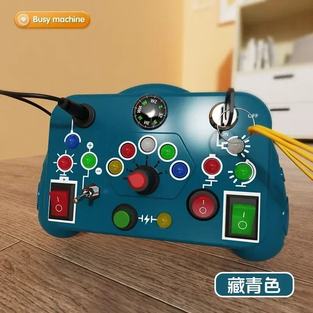 Montessori LED Sensory Busy Board And Cognitive Development Interface 9